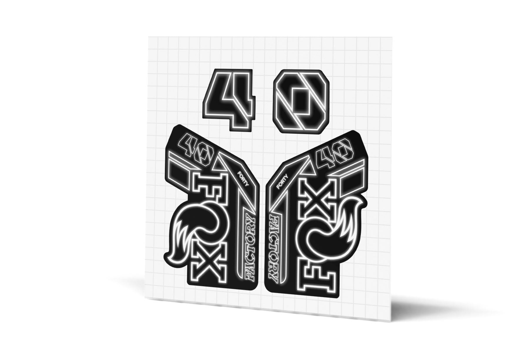 40 Factory Gloss Decals - Black Lowers