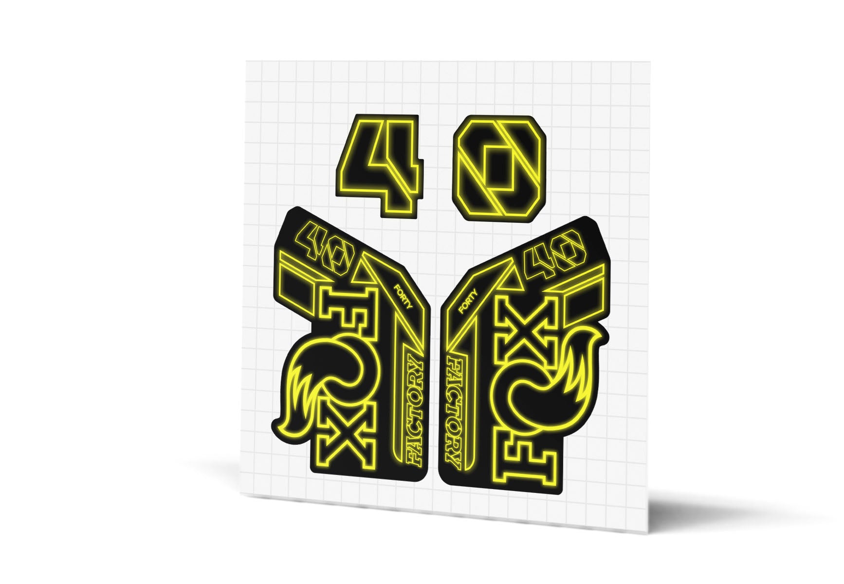 40 Factory Gloss Decals - Black Lowers