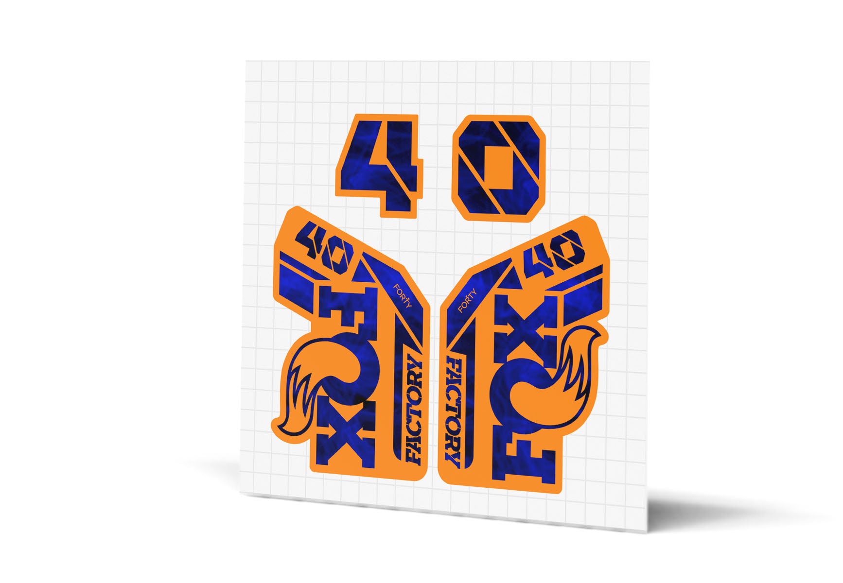 40 Factory Gloss Decals - Orange Lowers
