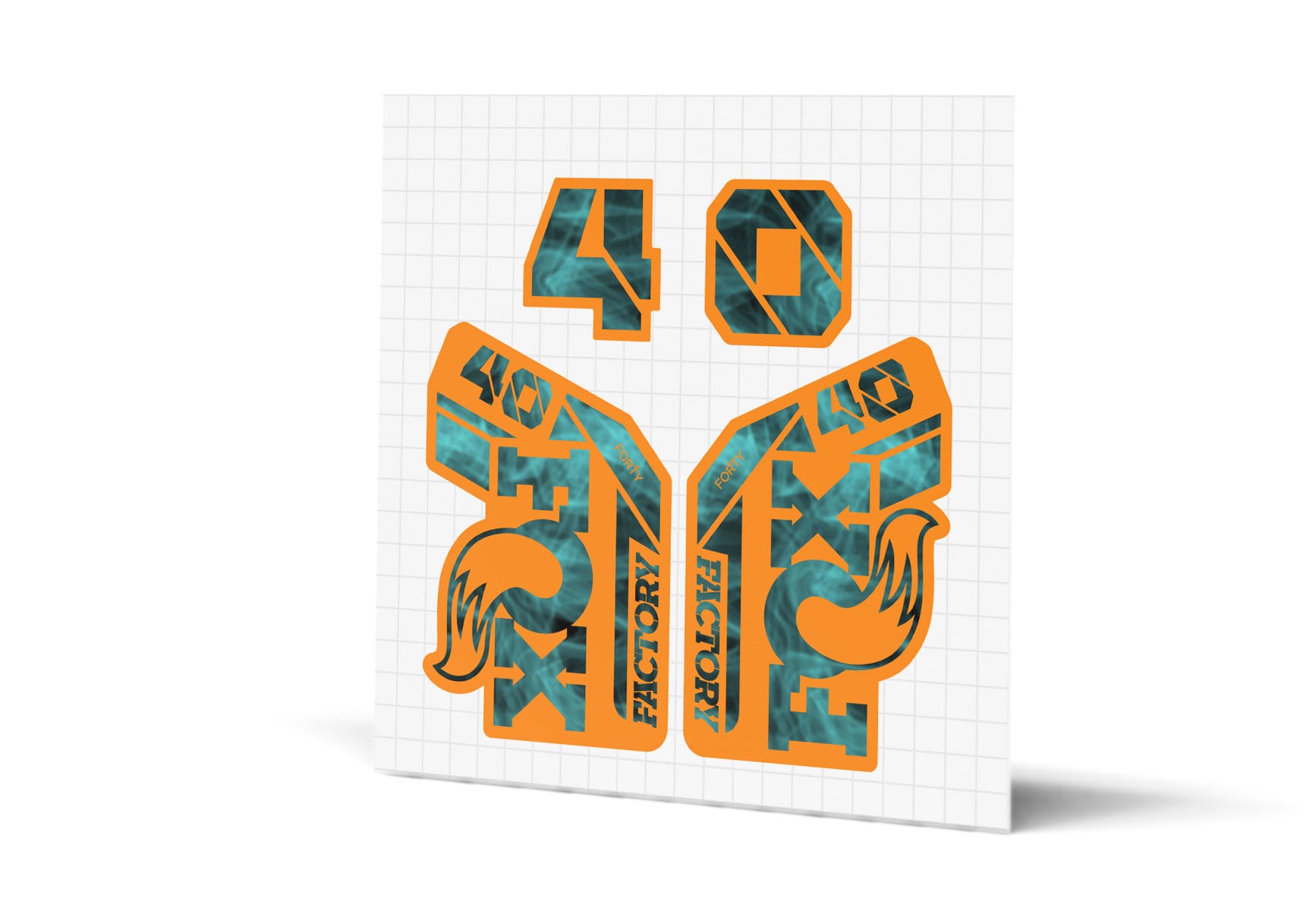 40 Factory Gloss Decals - Orange Lowers