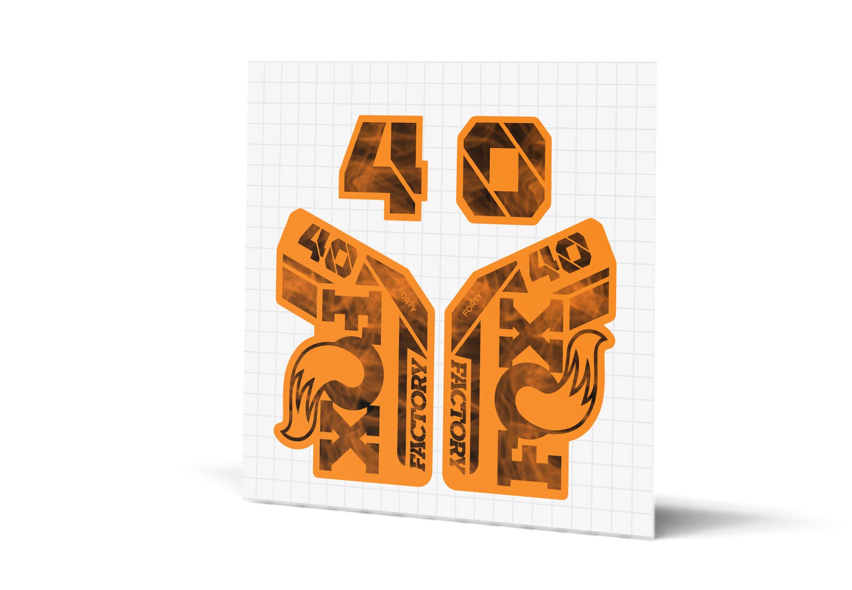 40 Factory Gloss Decals - Orange Lowers