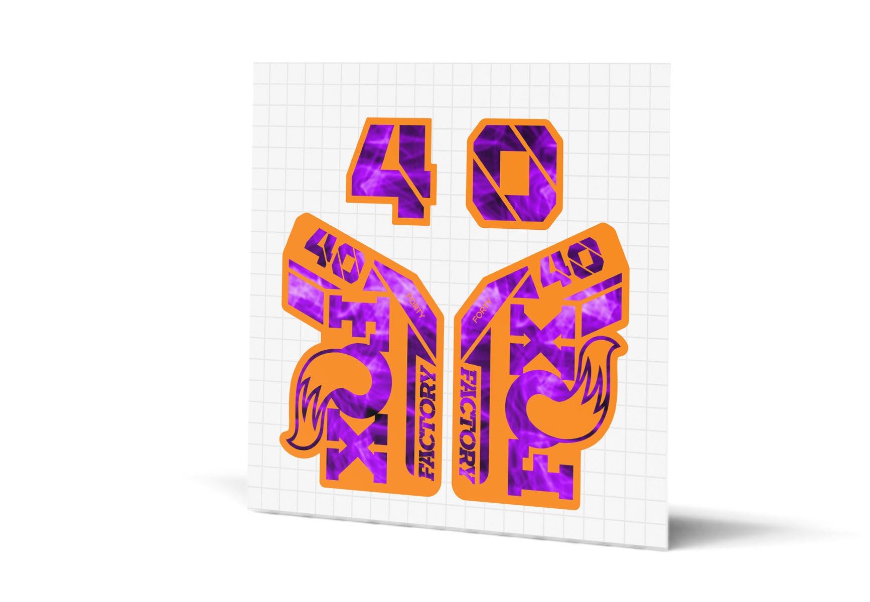 40 Factory Gloss Decals - Orange Lowers