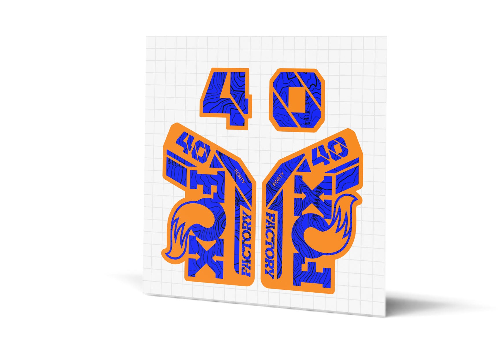 40 Factory Gloss Decals - Orange Lowers