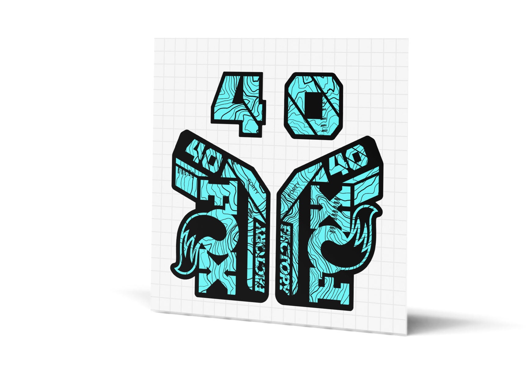 40 Factory Gloss Decals - Black Lowers