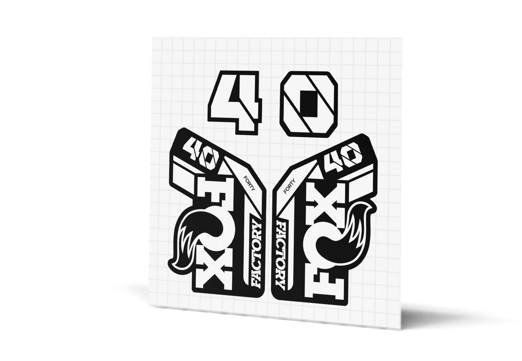 40 Factory Gloss Decals - Black Lowers