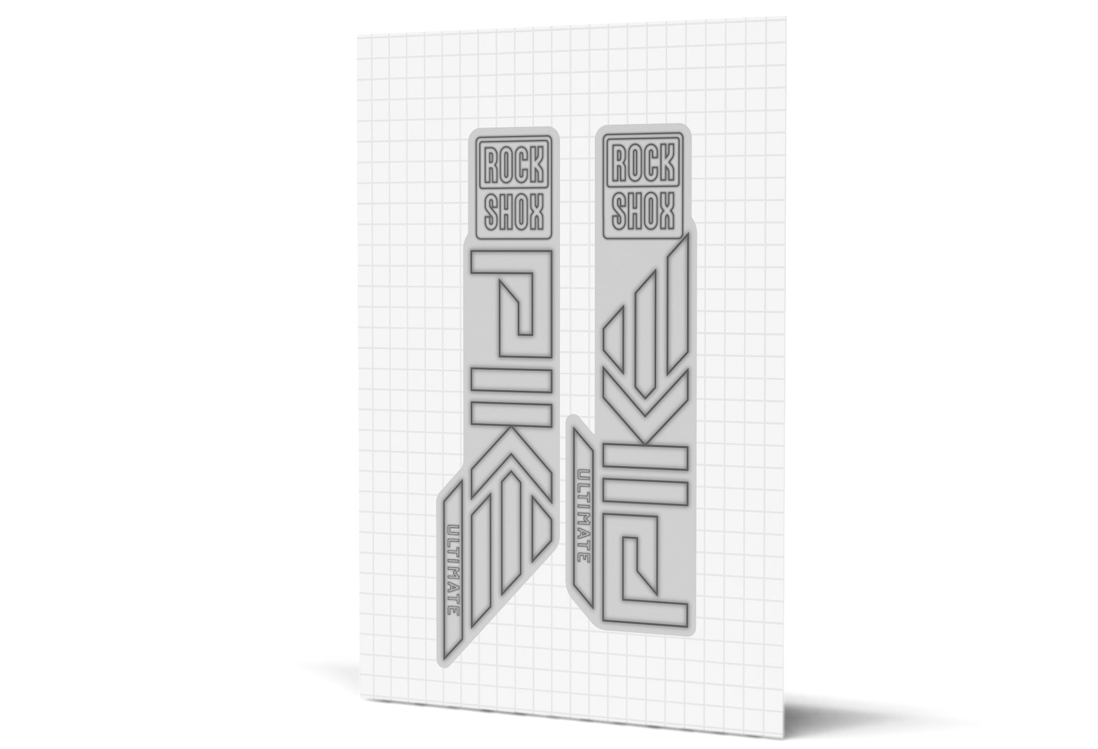 Pike Gloss Decals - Silver Lowers