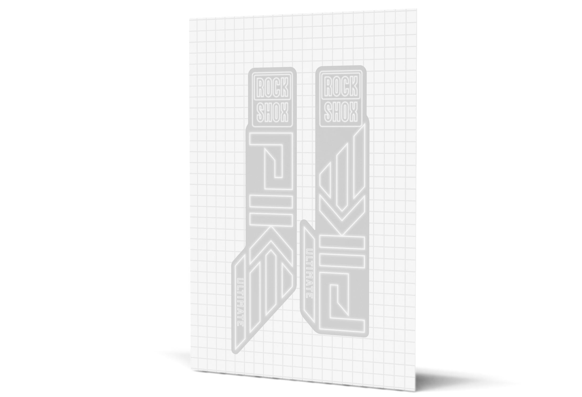 Pike Gloss Decals - Silver Lowers