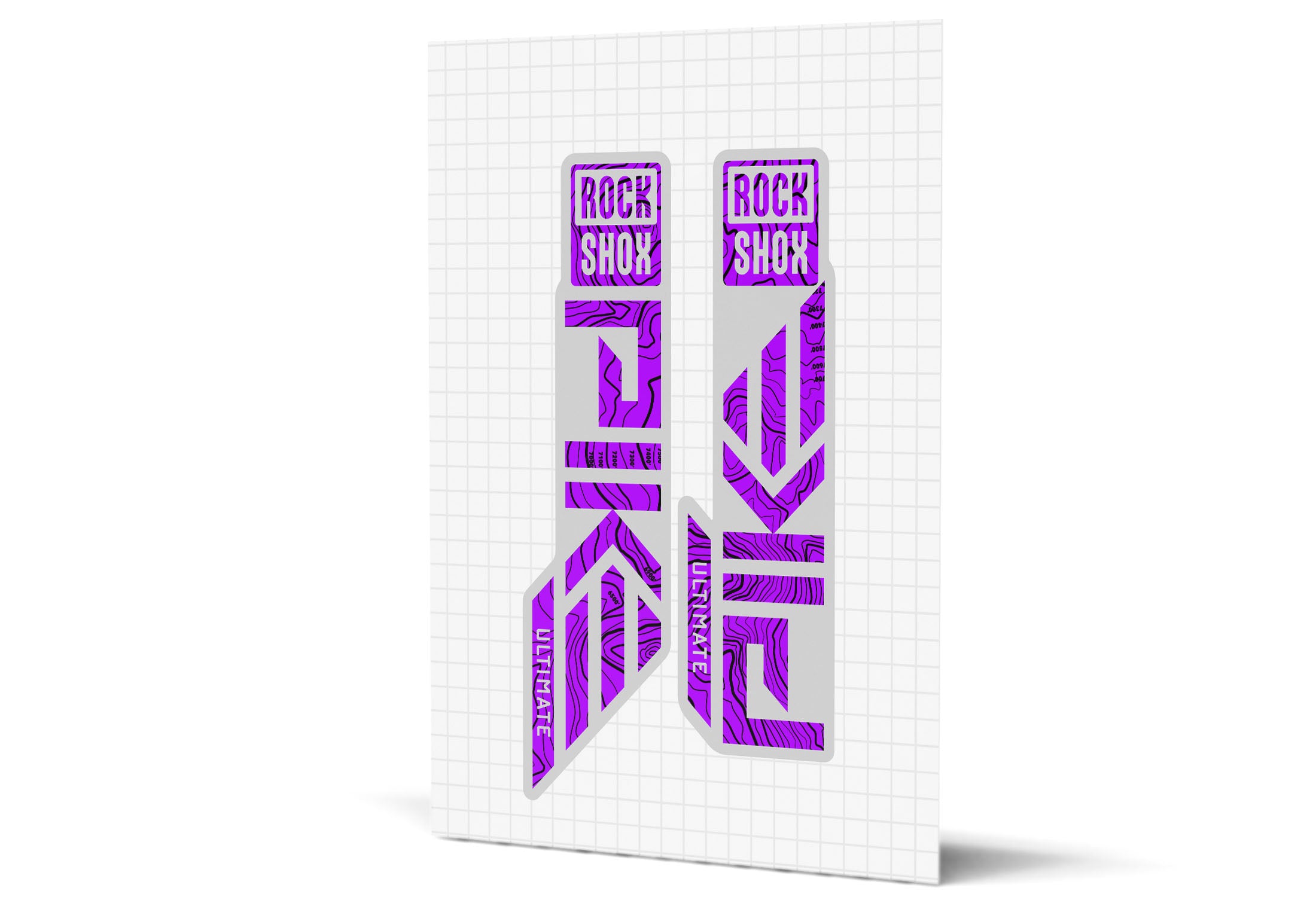 Pike Gloss Decals - Silver Lowers