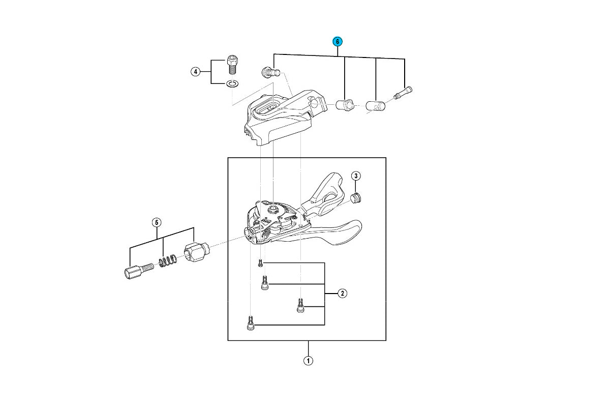 XT M780 / SLX M670 I-Spec B Shifter Mounting Hardware