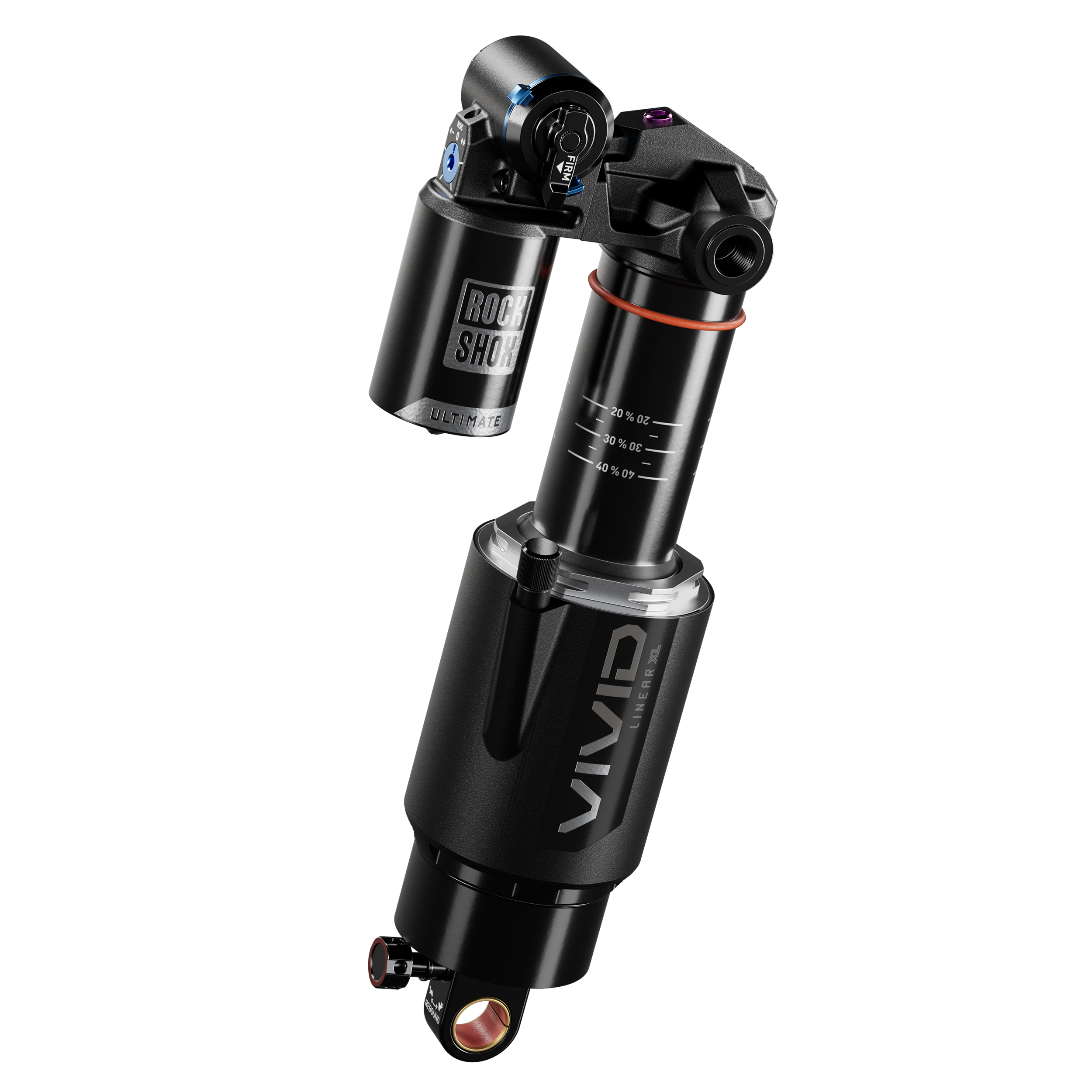Vivid Air Ultimate Shock - RC2T - Trunnion - D1 - Yeti SB160 (2023 - 2024) - 205mm x 65mm