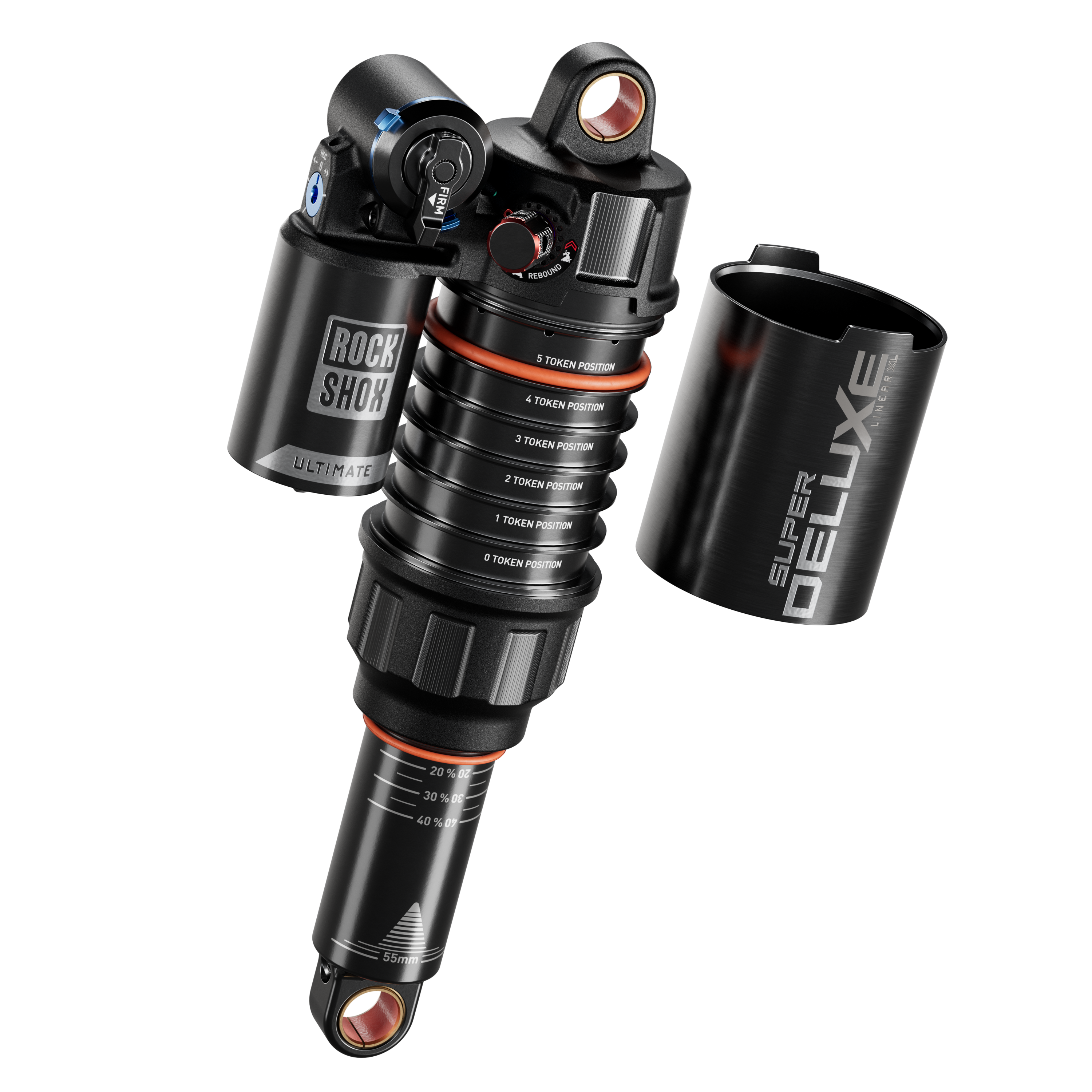 RockShox Super Deluxe Ultimate Shock - RC2T - Metric - D1 - Santa
