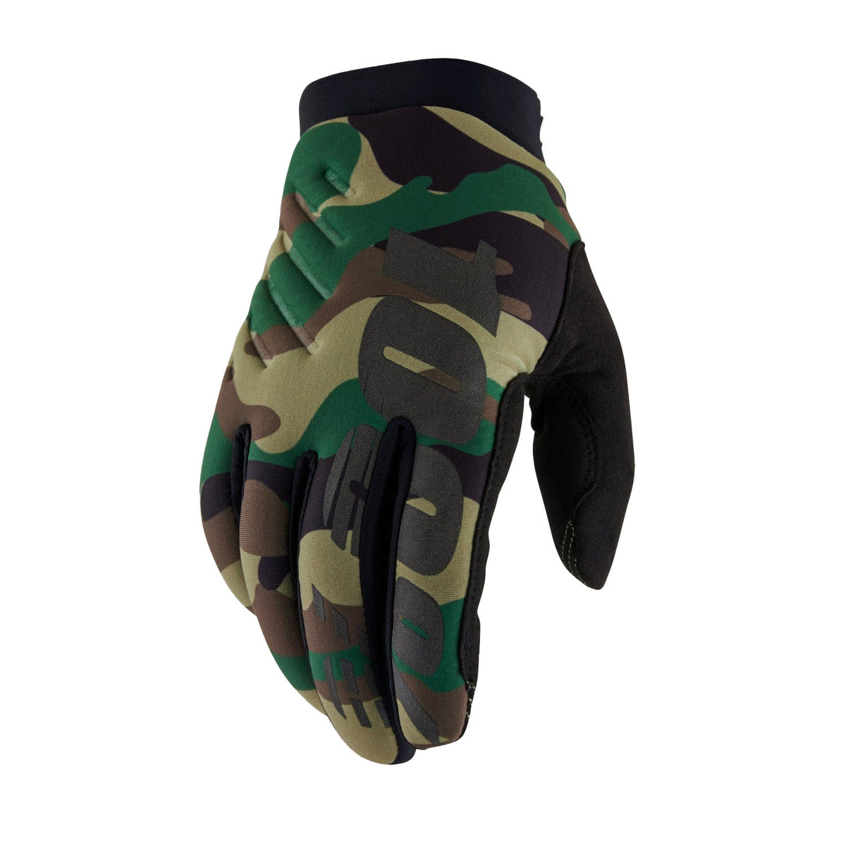 100% Brisker Gloves Camo/Black / Large