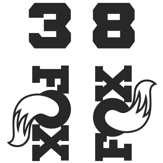 Fox 38 Die Cut Decal Kit - MY26