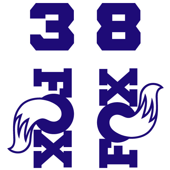 Fox 38 Die Cut Decal Kit - MY26