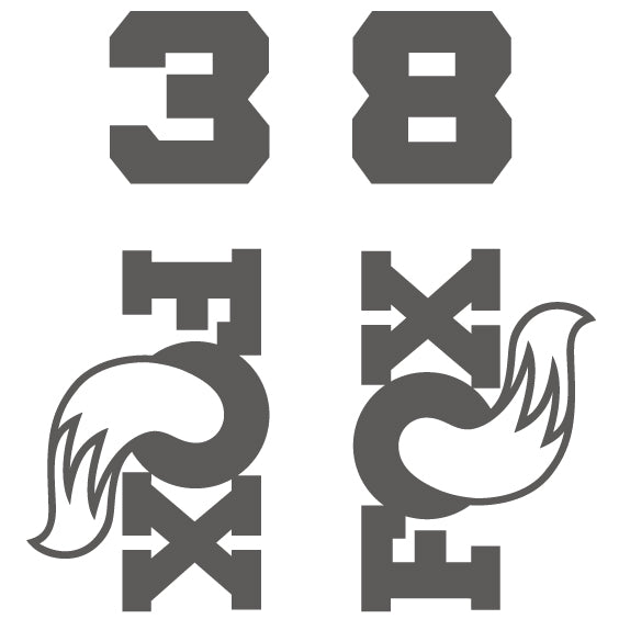 Fox 38 Die Cut Decal Kit - MY26