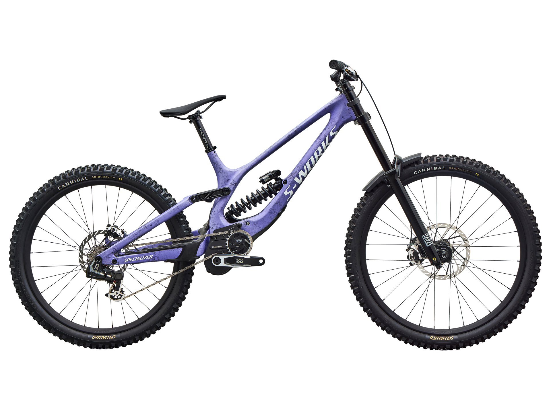 S-Works Demo 11 Satin / Powder Indigo TINT / Black TINT Carbon / White / S4