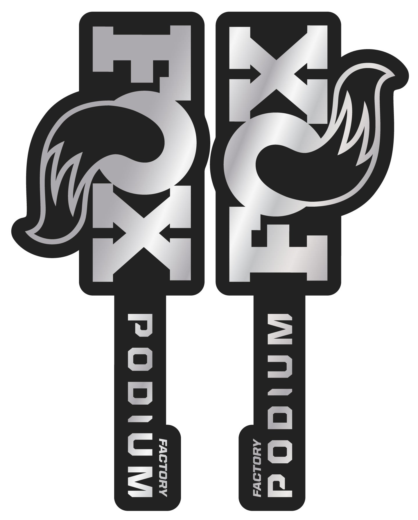 Metallic 2026 Fox Podium Fork Decal