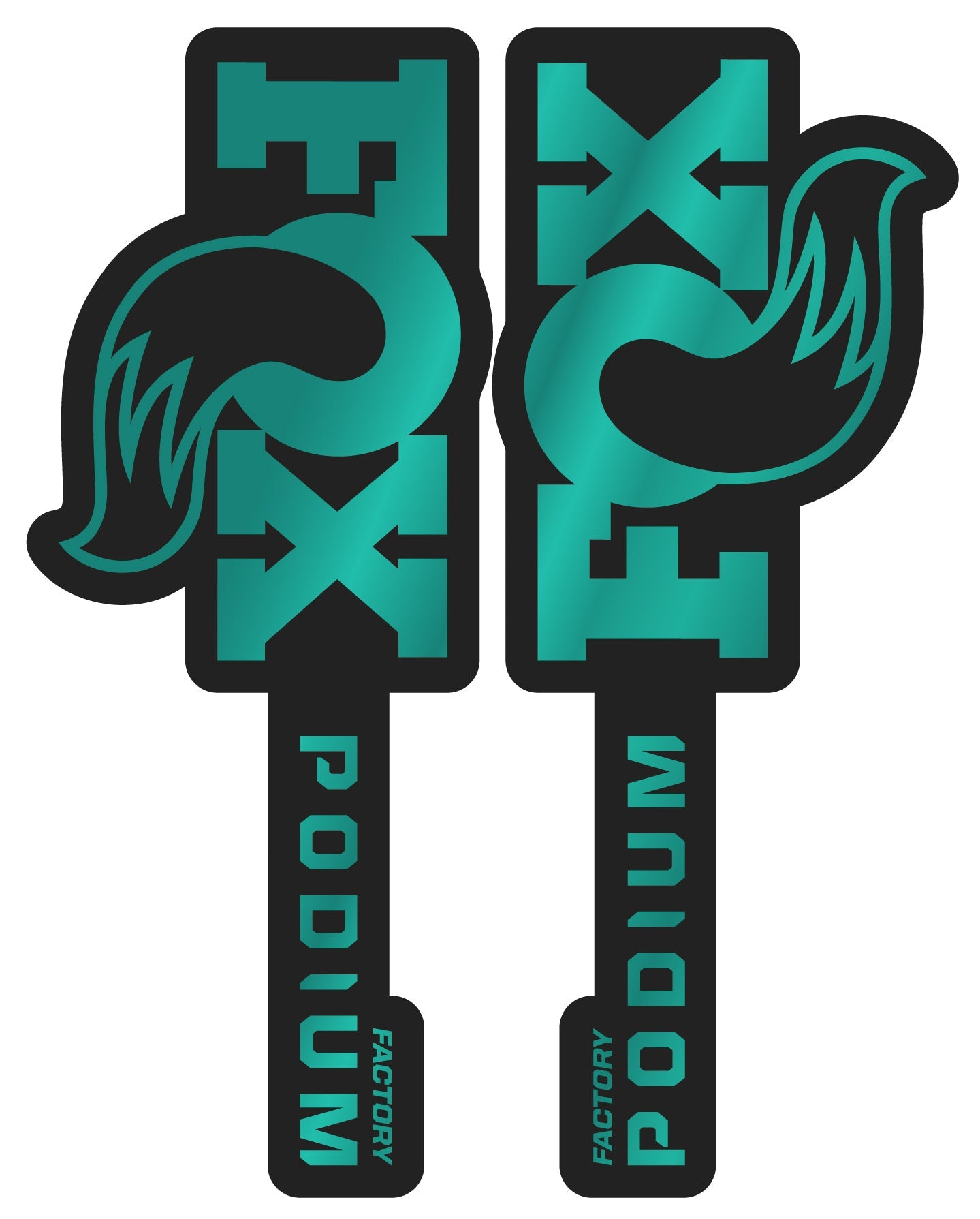 Metallic 2026 Fox Podium Fork Decal