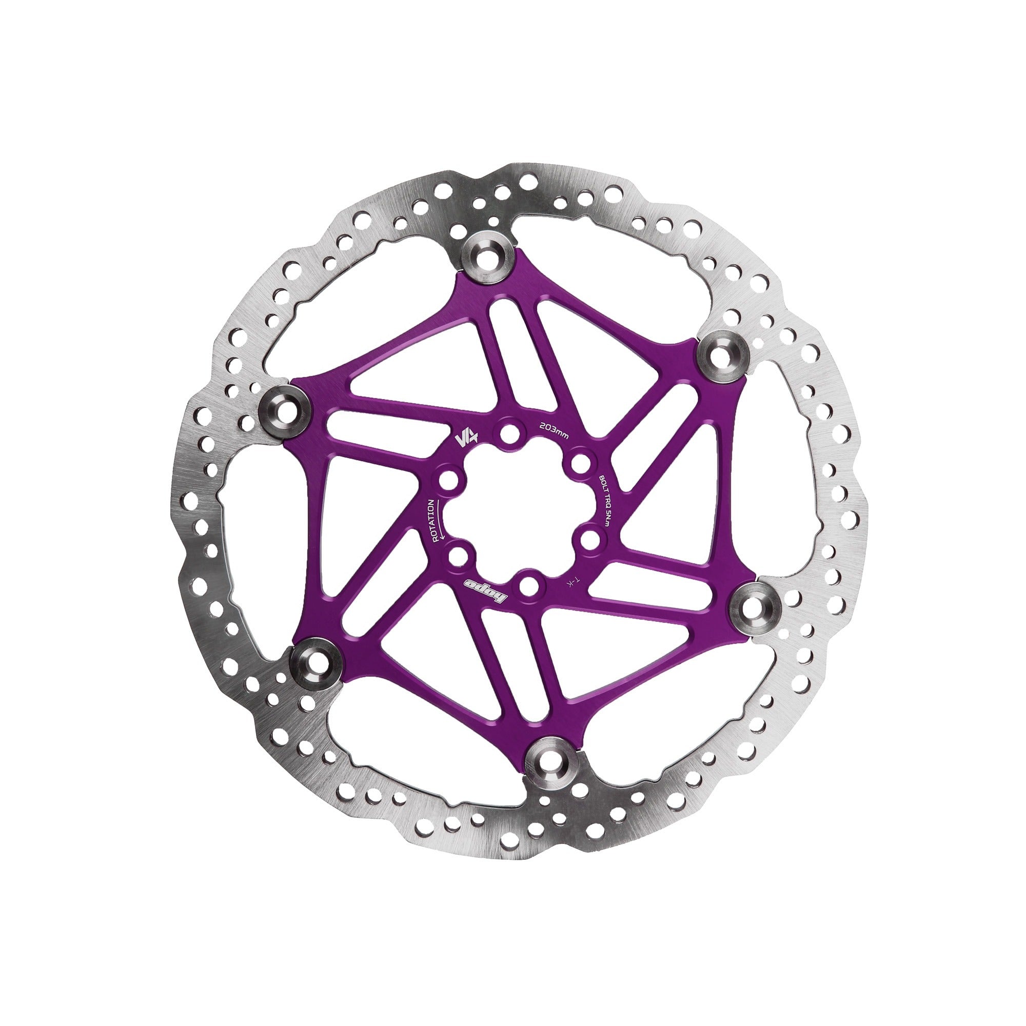 V4 Brakes Vented 6-Bolt Floating Rotor