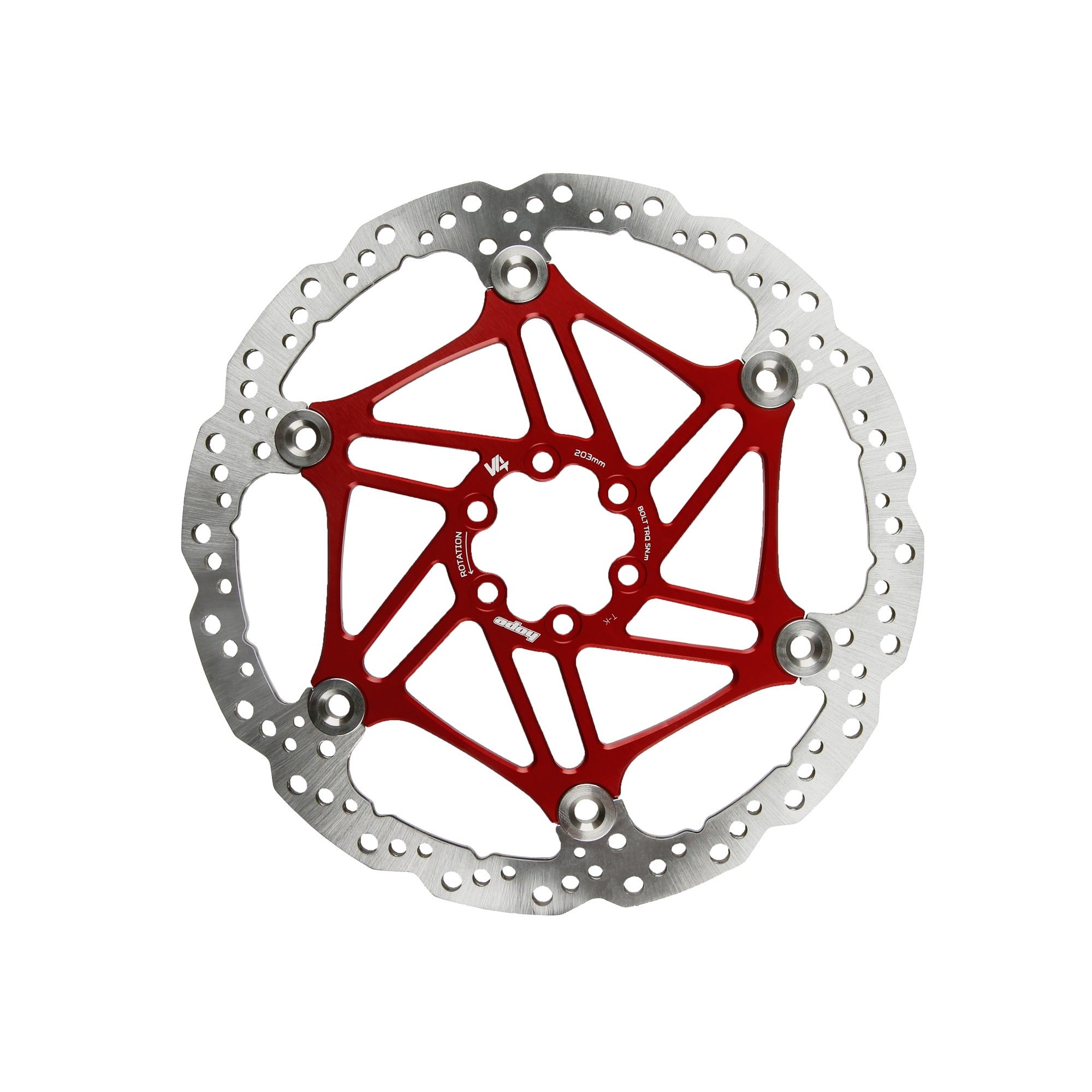 V4 Brakes Vented 6-Bolt Floating Rotor