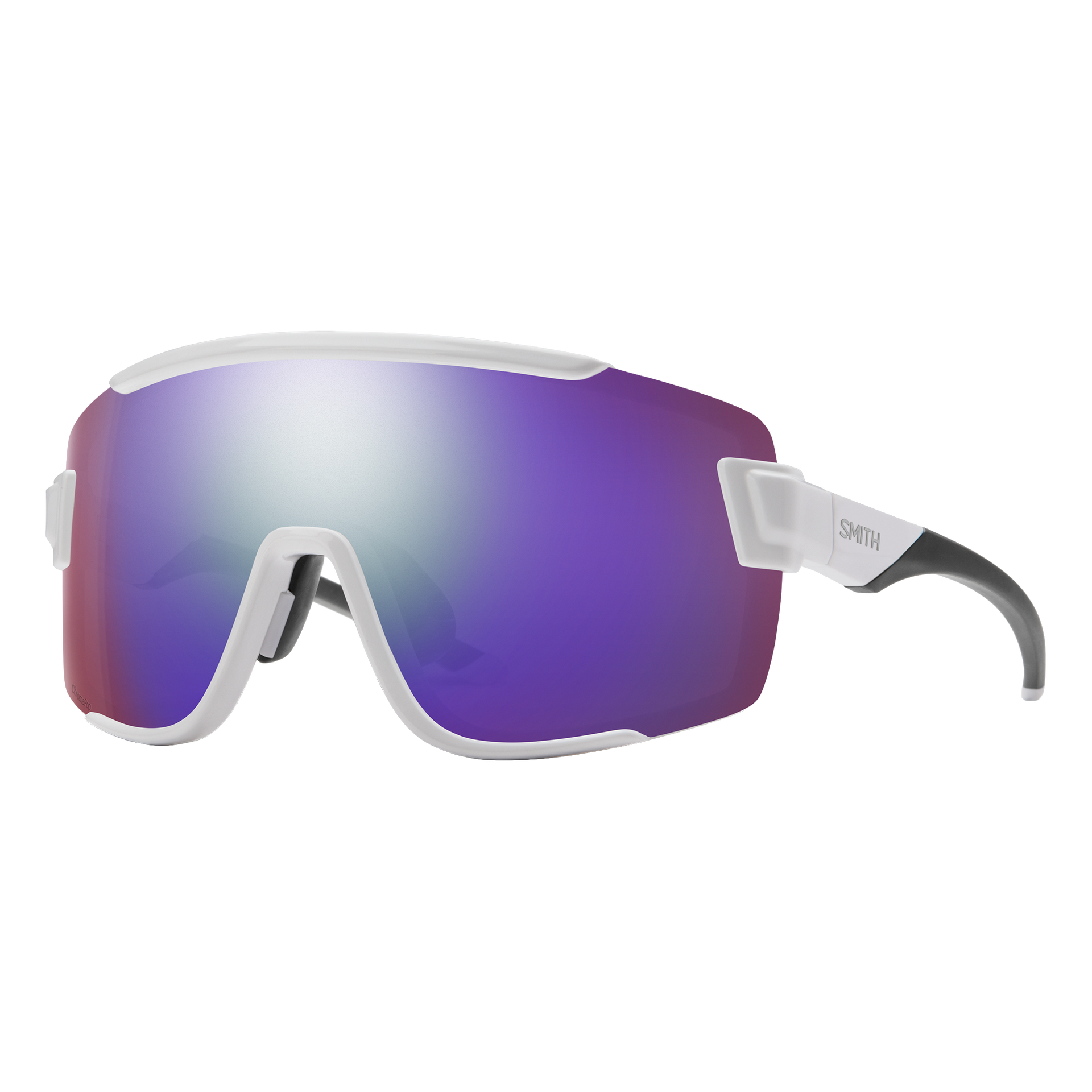 Smith Wildcat Sunglasses - White | ChromaPop Violet Mirror