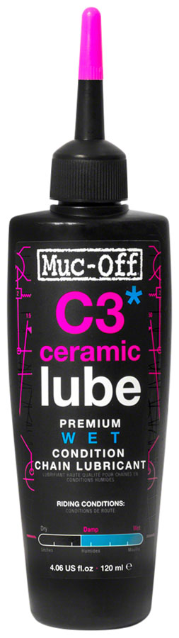 C3 Wet Ceramic Bike Chain Lube - 120ml Drip
