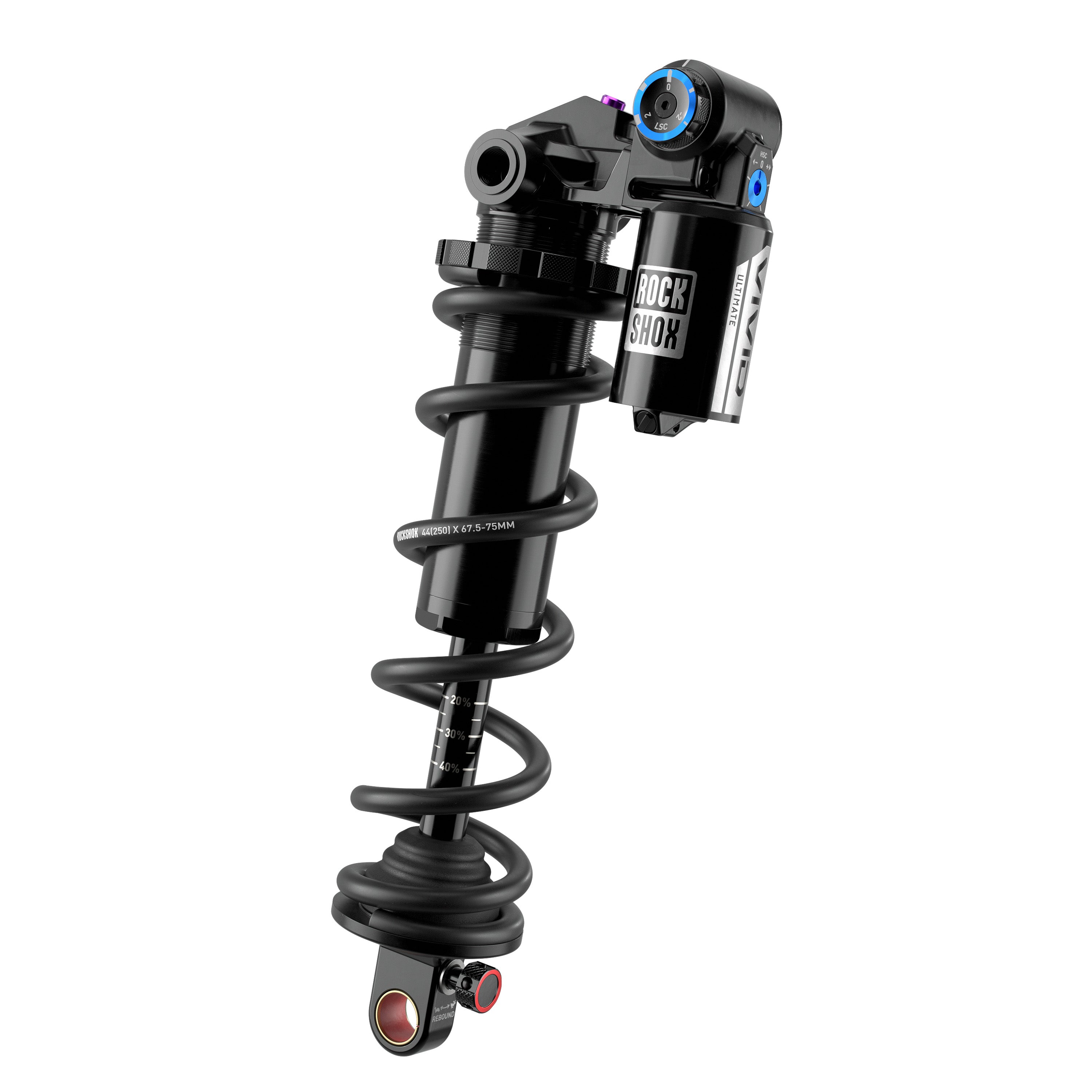 RockShox Vivid Coil Ultimate DH RC2 Metric Trunnion Rear Shock D1