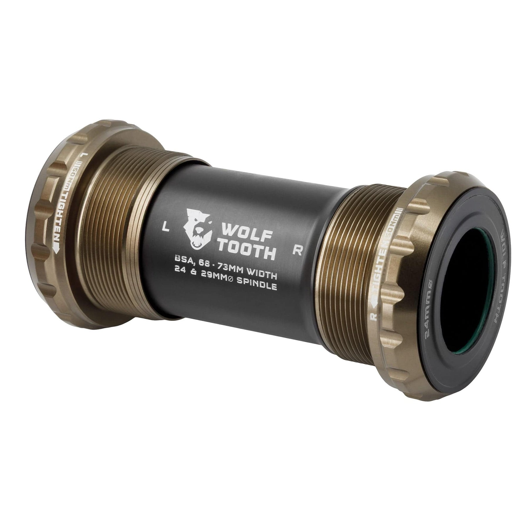 WOLF TOOTH ボトムブラケット BSA24mm Wolf Tooth BSA Bottom Bracket - Shimano 24mm