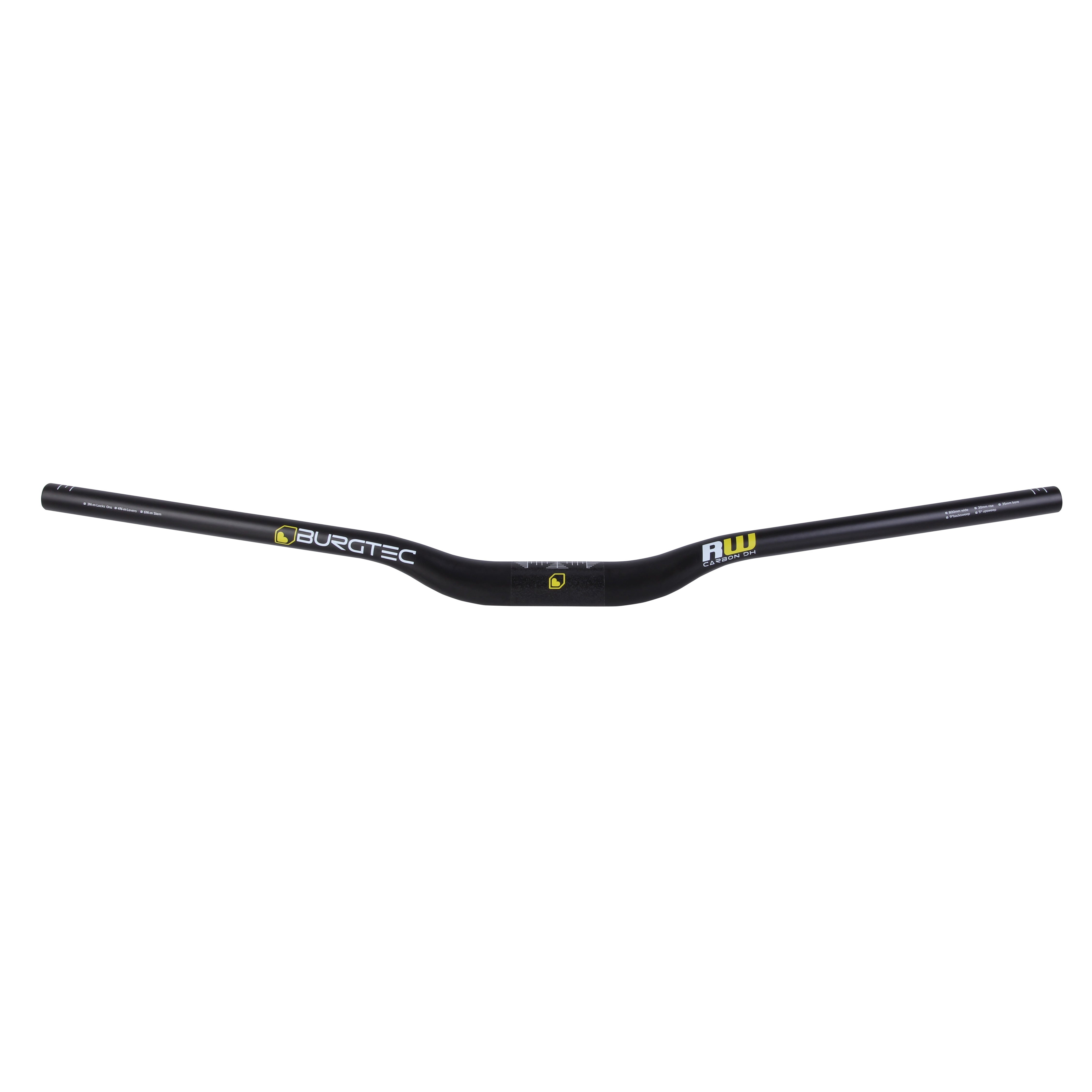 Burgtec Ride Wide CarbonDH Riser Bar - Riser Bar 35Mm 30/800
