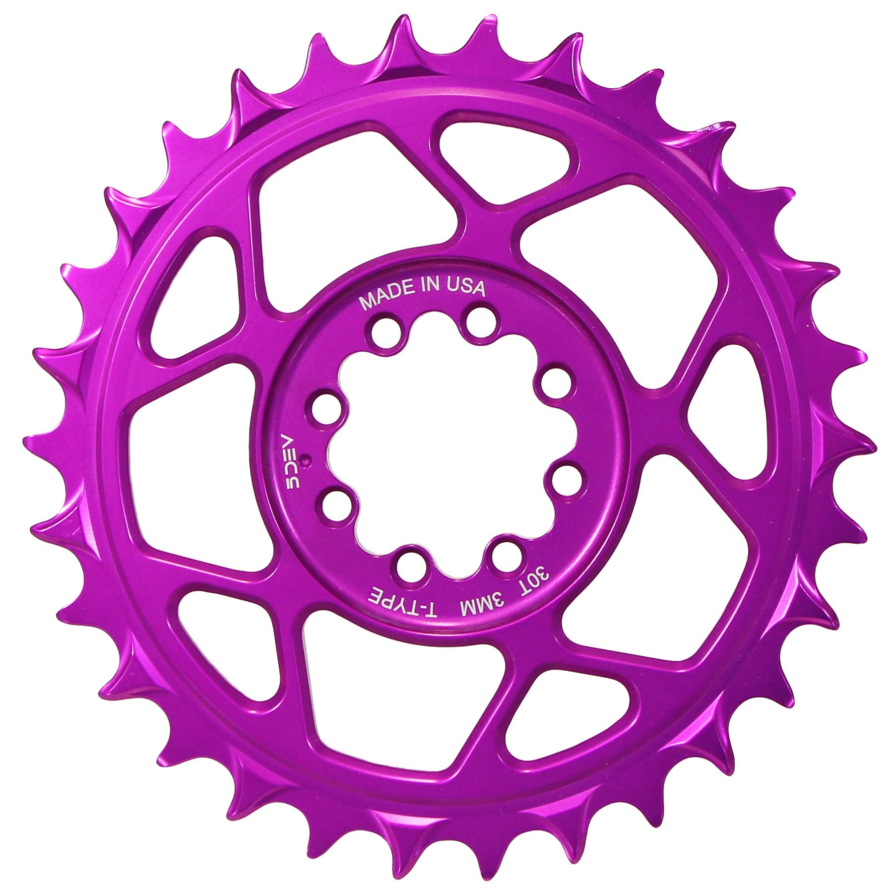 T-Type 8-Bolt Chainring 3mm Offset