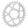 7075 Oval Chainring 3mm Offset 30T - Raw/Clear