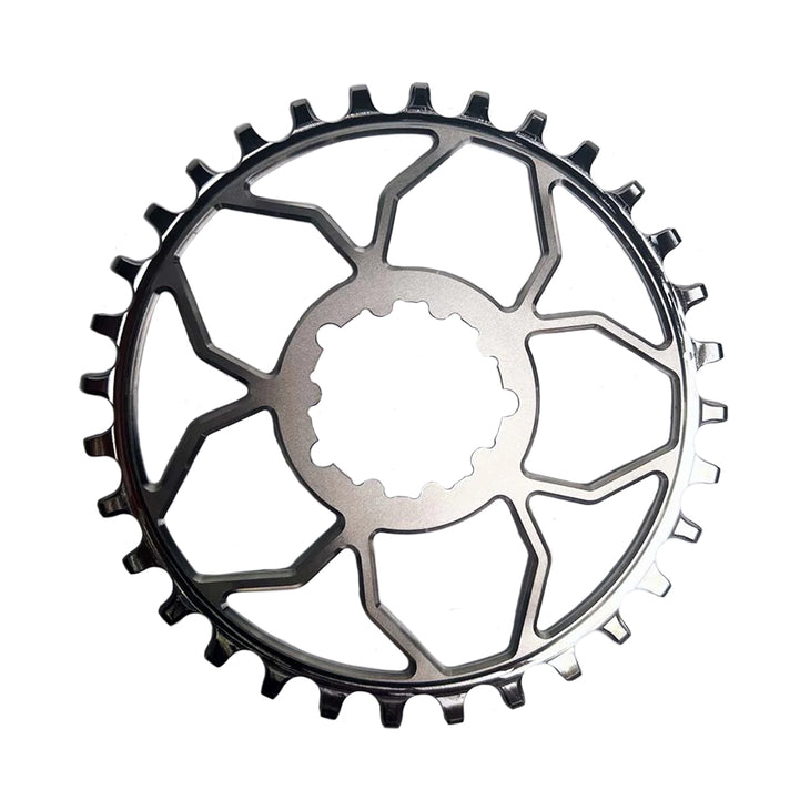 Titanium 3-Bolt Chainring 3mm Offset 30T - Raw/Silv