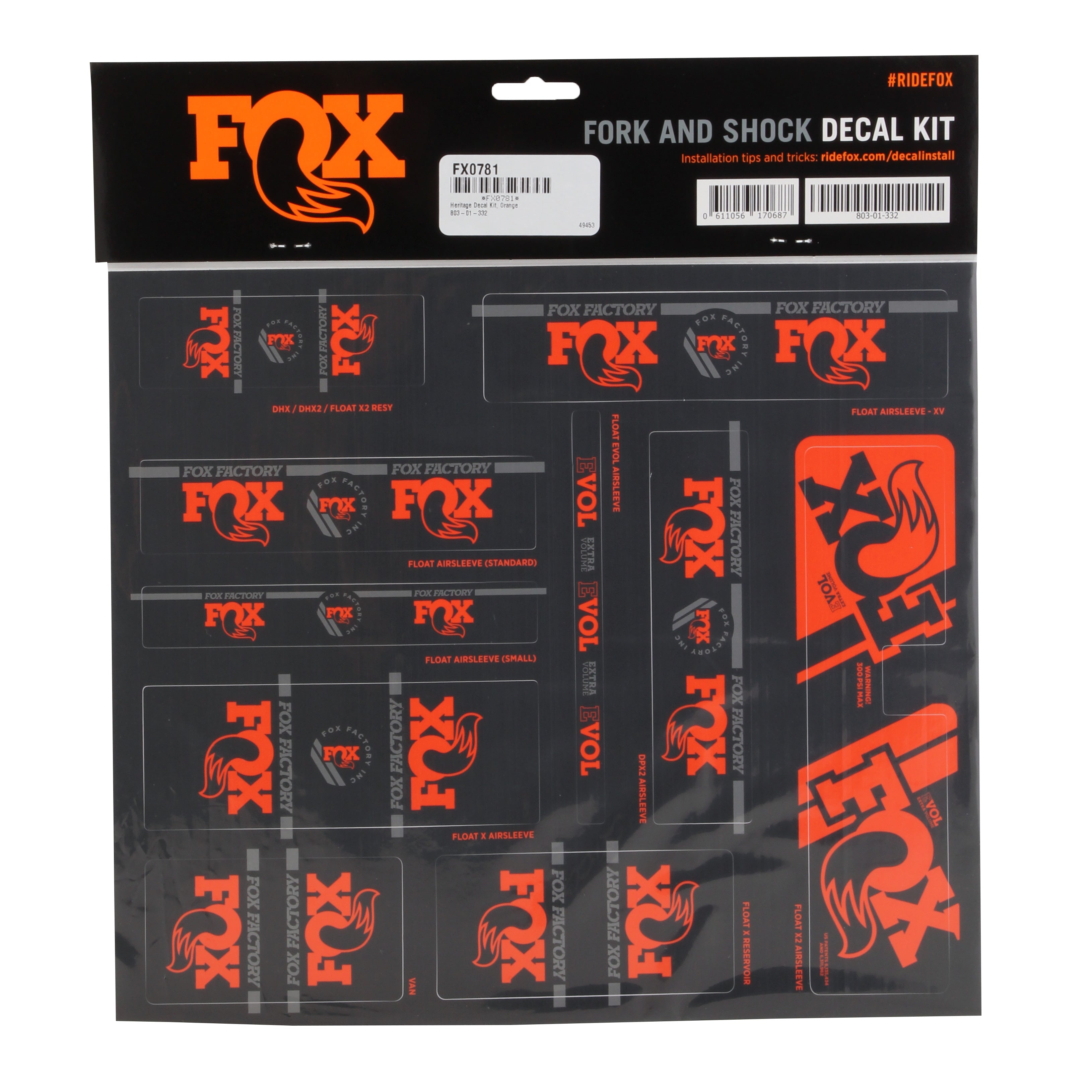 Heritage Decal Kit for Forks and Shocks