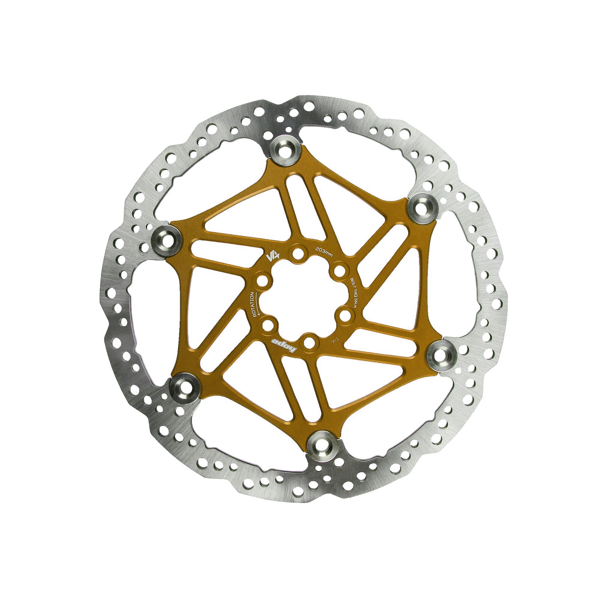 V4 Brakes Vented 6-Bolt Floating Rotor