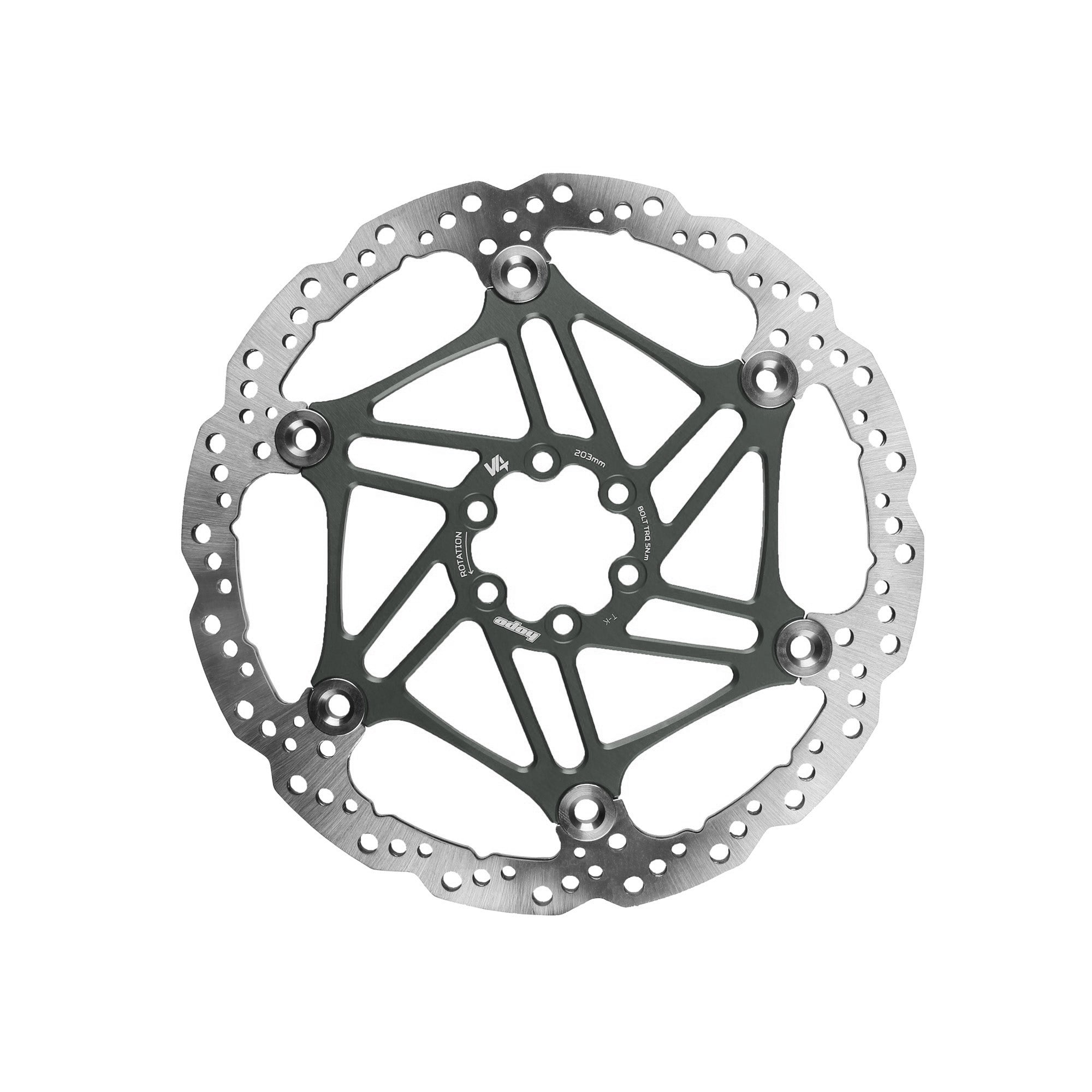 V4 Brakes Vented 6-Bolt Floating Rotor