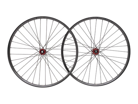 Prebuilt Industry Nine Hydra TR300/TR290 Carbon 29" Boost Wheelset - Red Hubs/Black Spokes