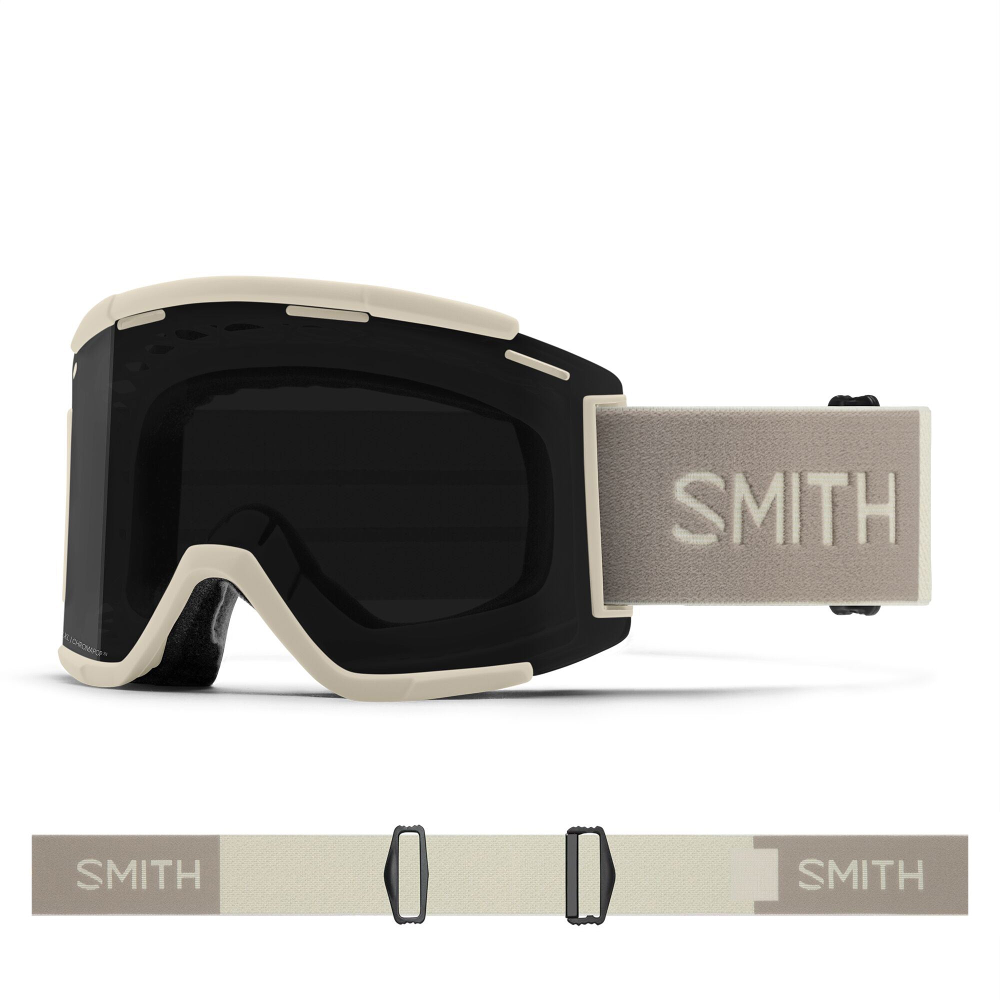Smith Squad XL MTB Goggles - Chalk / ChromaPop Sun Black