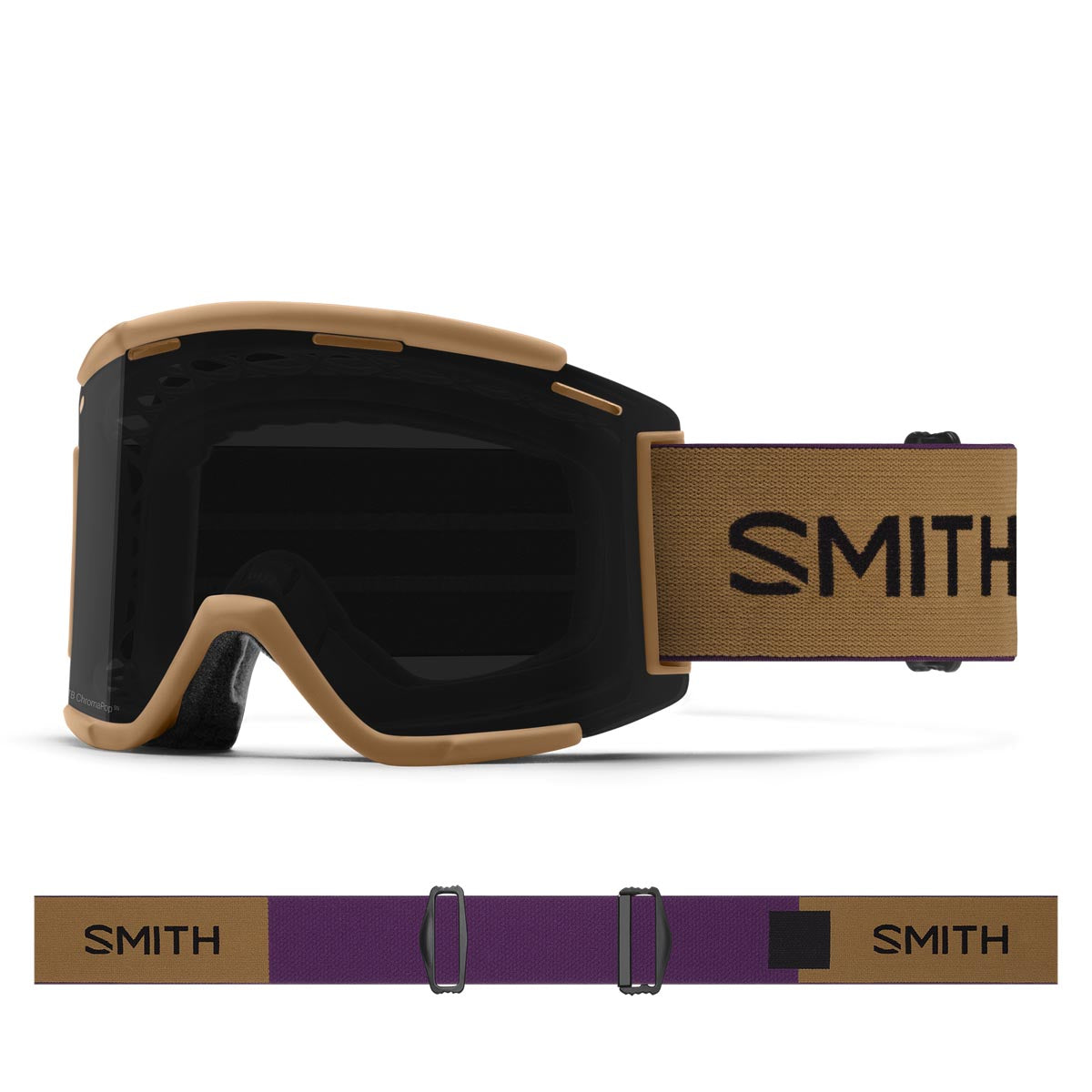 Smith Squad XL MTB Goggles - Indigo/Coyote / ChromaPop Sun Black