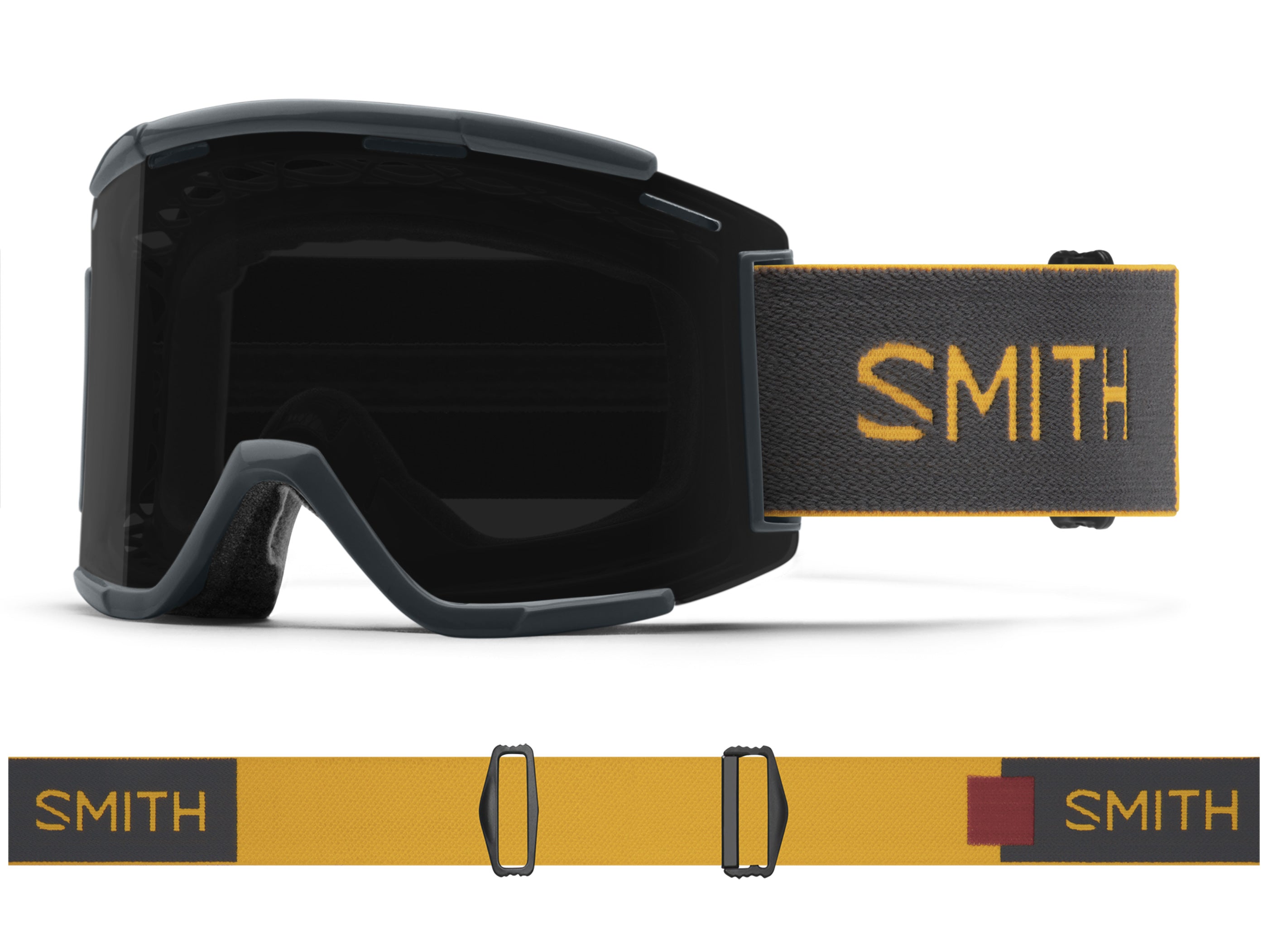 Smith Squad XL MTB Goggles - Slate / Fool's Gold / ChromaPop Sun Black