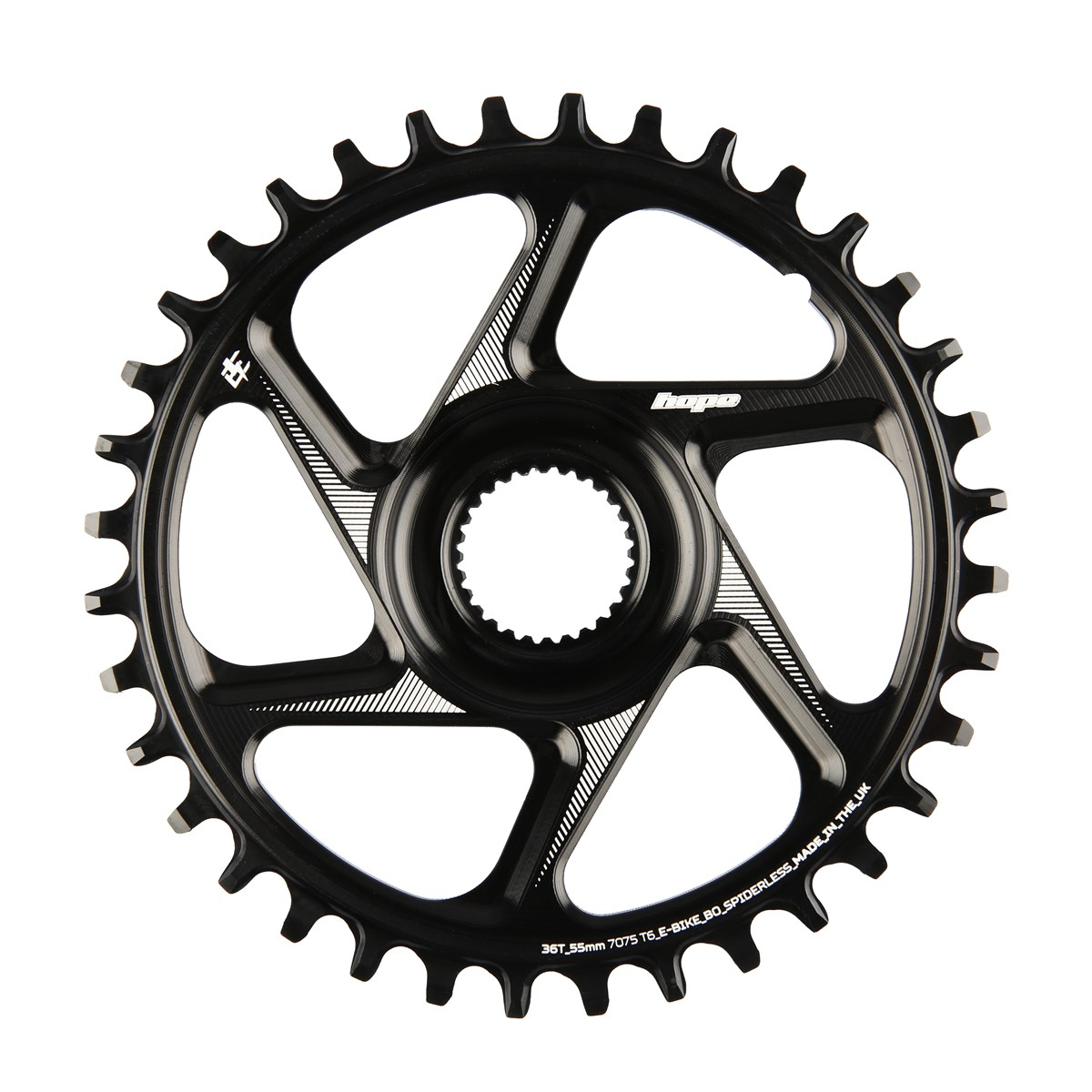R22 E-MTB DM Chainring 55mm CL For Bosch Gen 4 Black 36T - Fanatik Outlet