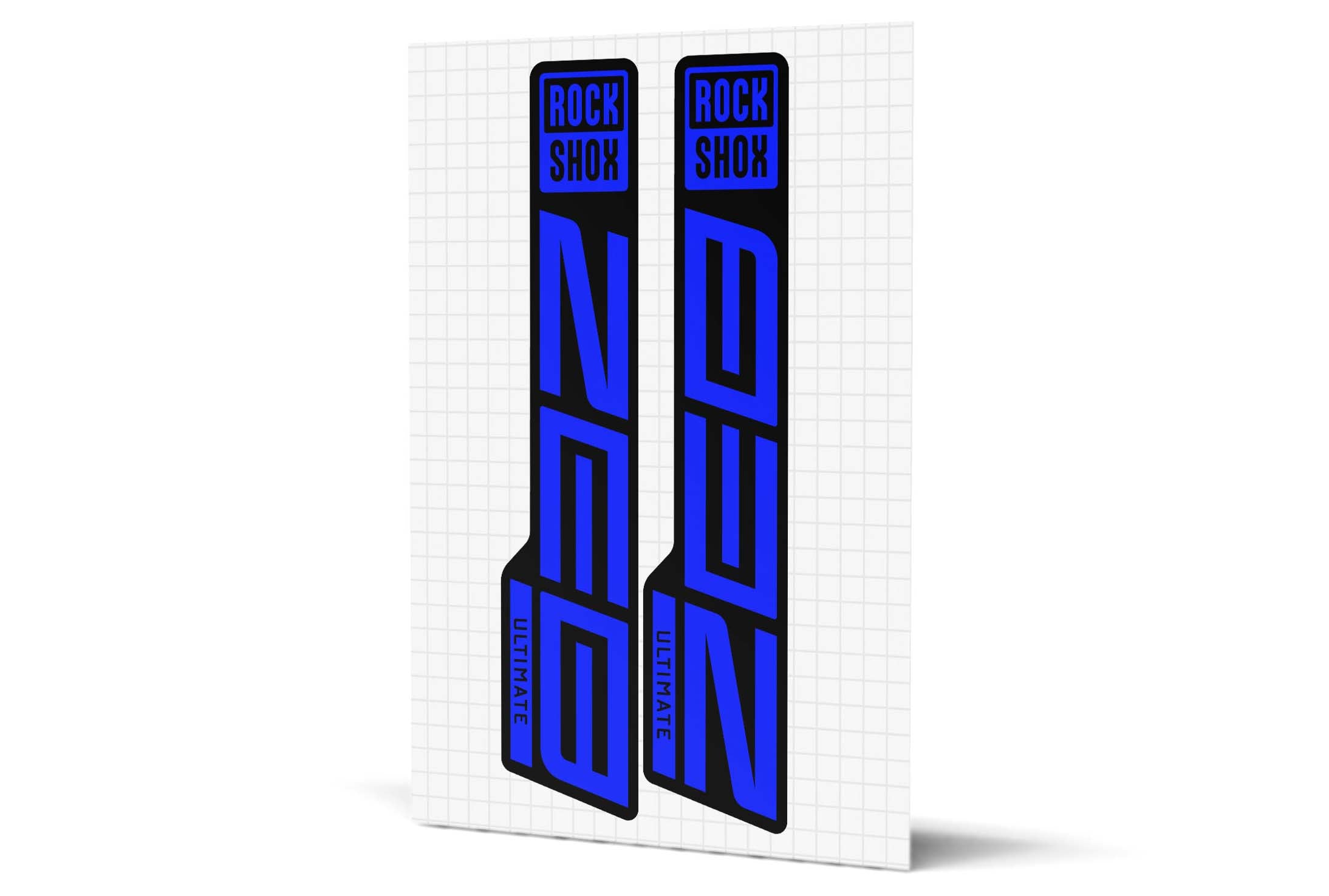 RockShox Zeb Gloss Decals - Black Lowers