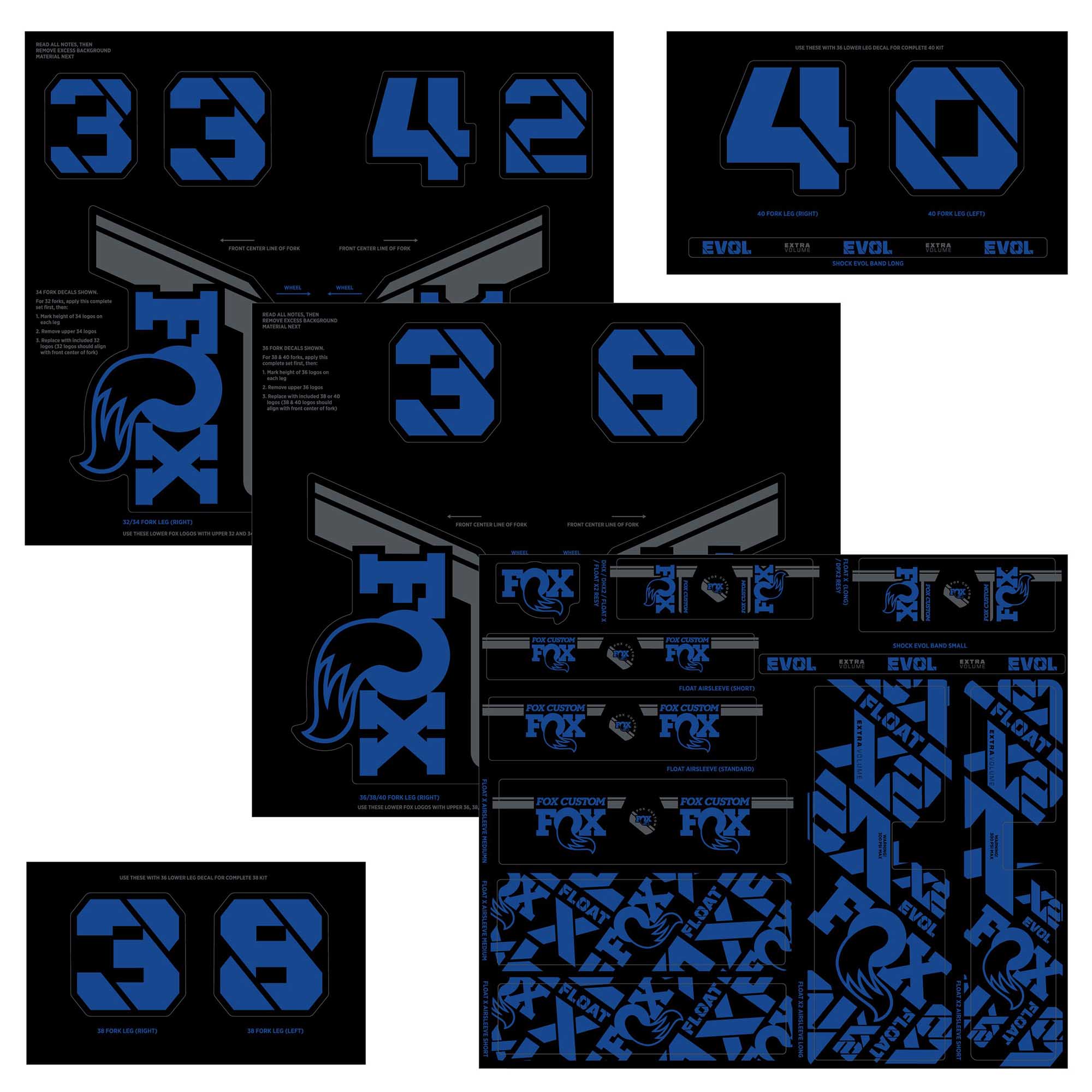 Fork and Shock Decal Kit