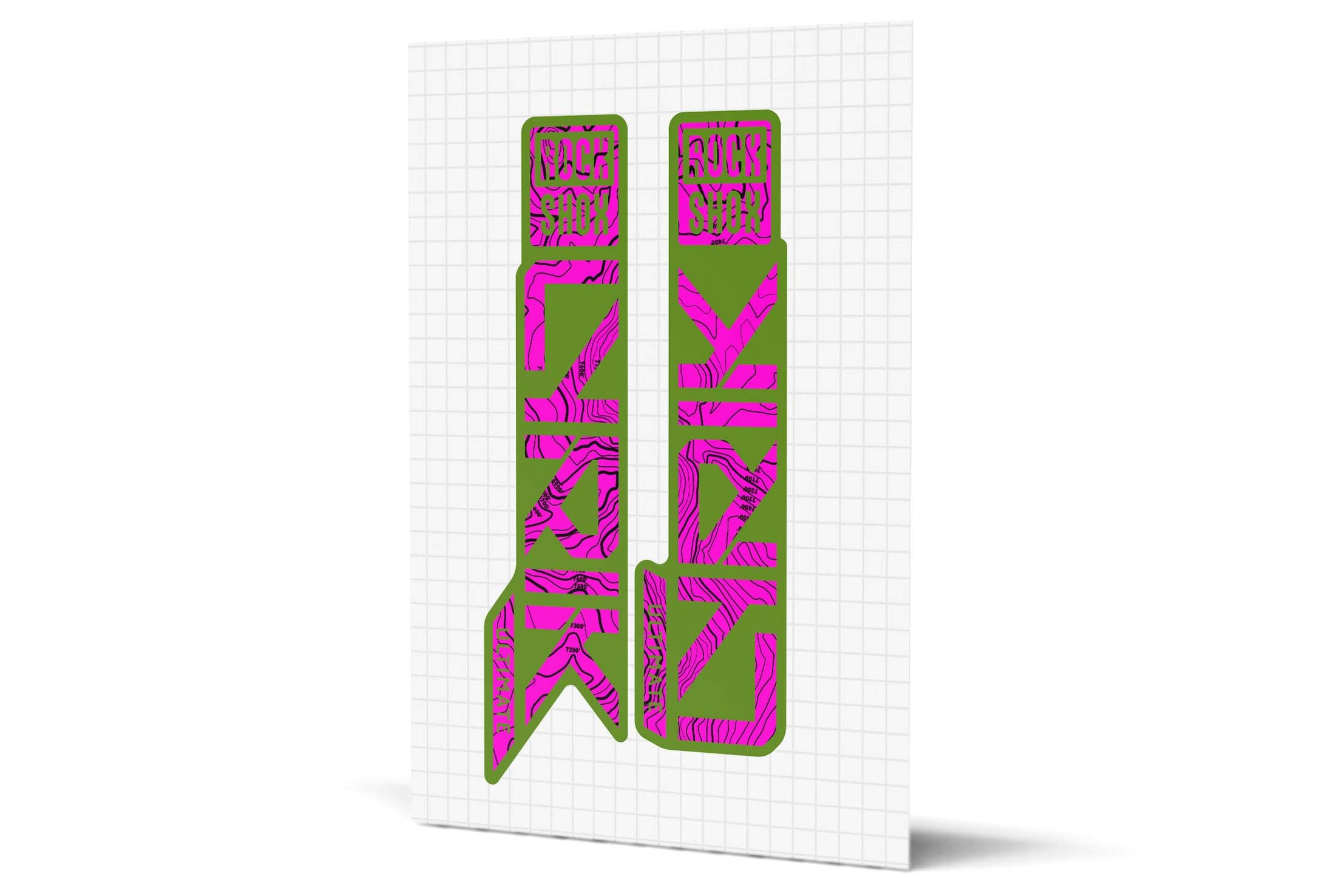 Lyrik Gloss Decals - Green Lowers