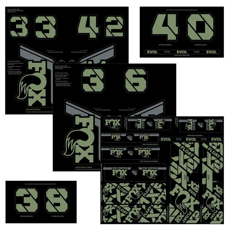 Fork and Shock Decal Kit