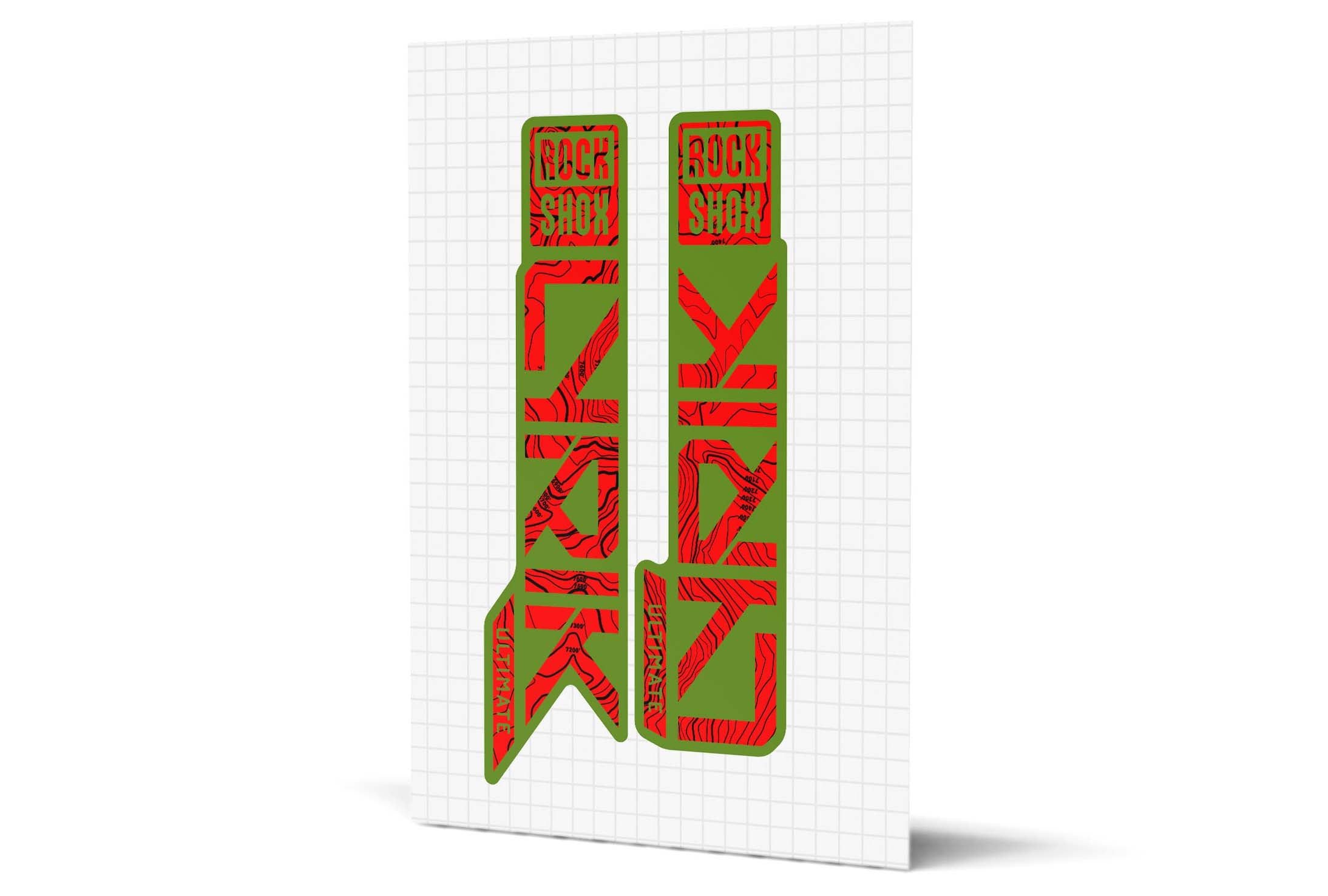 Lyrik Gloss Decals - Green Lowers