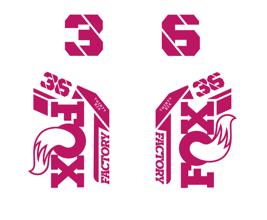 Pink Fox Racing Decals