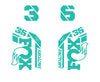 36 Factory Die Cut Decal Kit - Gloss Finish
