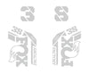 38 Factory Die Cut Decal Kit - Gloss Finish
