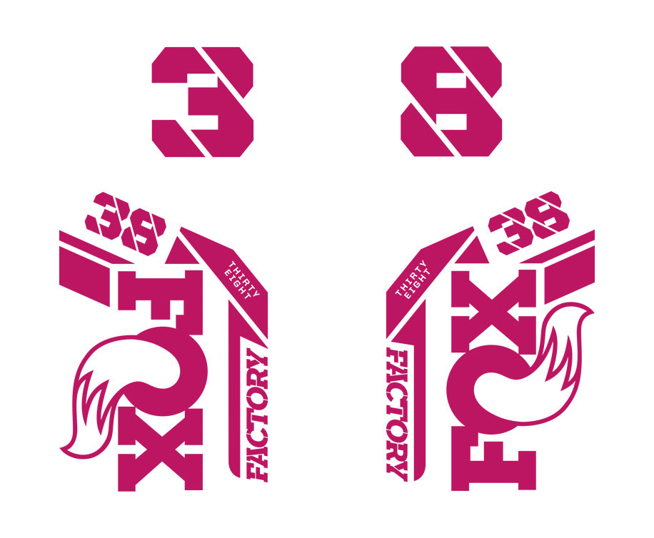 38 Factory Die Cut Decal Kit - Gloss Finish
