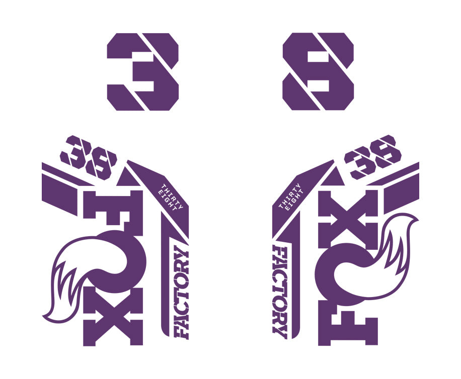 38 Factory Die Cut Decal Kit - Gloss Finish
